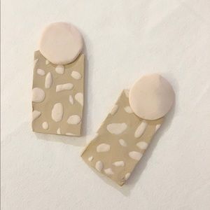 Handmade clay earrings